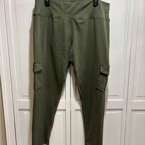 3XL Olive Green Leggings